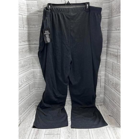 Woman Within 3X 30/32 Lounge Set Top & Pants Dark Gray Plus Size NWT - Picture 6 of 9